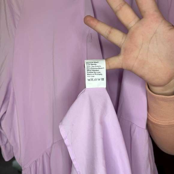 NWT PrettyGarden Size XXL Short Sleeve Buttons Tiered Ruffle A Line Swing Dress - Picture 3 of 10